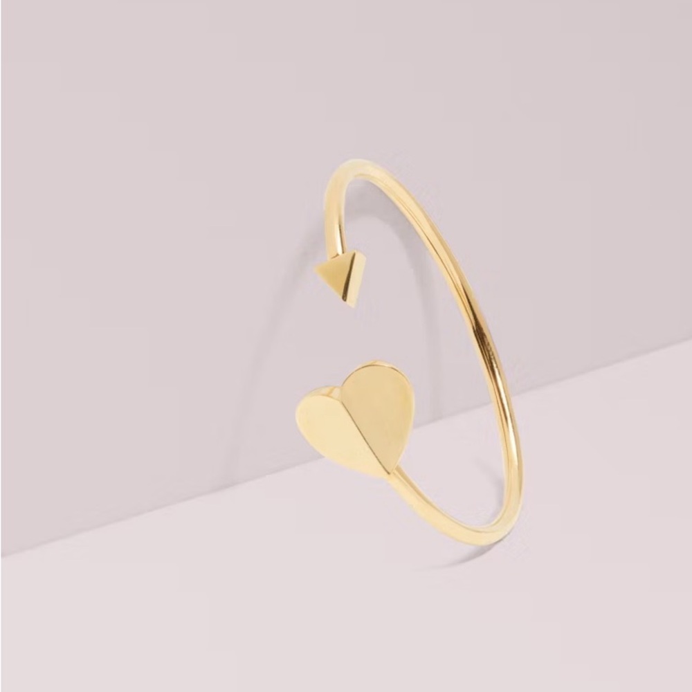 Kate Spade Gold Heritage Heart Cuff